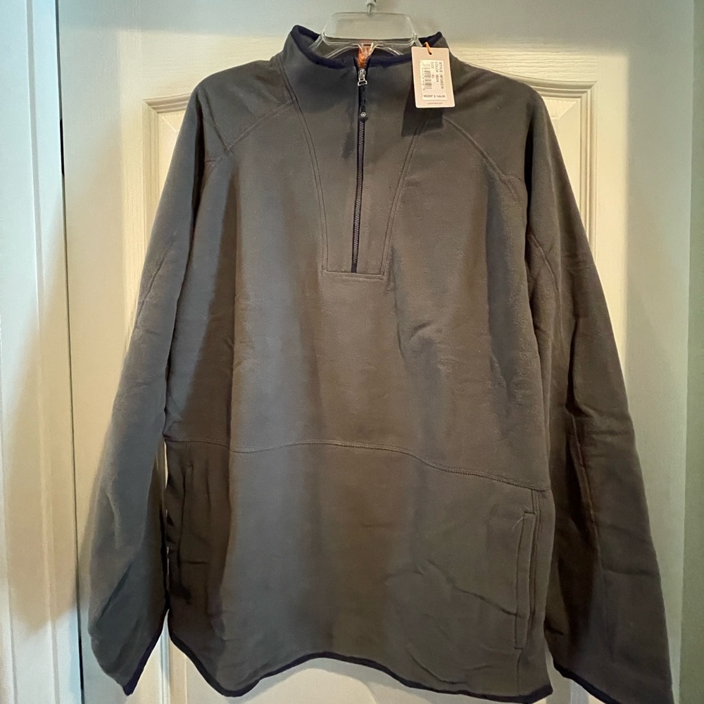 Peter Millar Gray Quarter-Zip Pullover